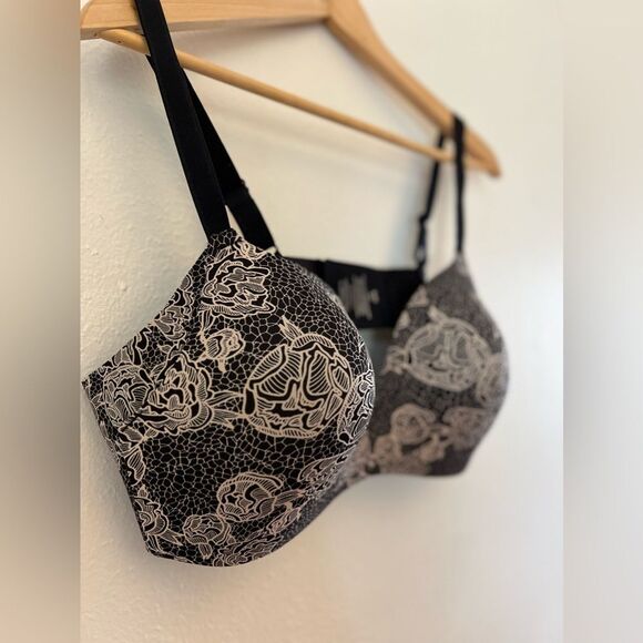 Knix Wing Woman Contour Bra in Lace Peony - Picture 2 of 6